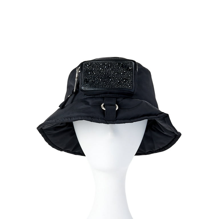 Madden NYC Women's Puffer Bucket Hat with Pocket - Walmart.com