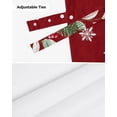 thumbnail image 6 of Christmas Poinsettia Eucalyptus Berries Window Curtain Living Room Kitchen Cabinet Tie-up Valance Curtain Rod Pocket Valance, 6 of 6
