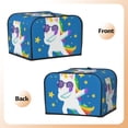 thumbnail image 3 of Haiem Cool Unicorn Star Golden Print Toaster Covers 4 Slice Wide Slot,Bread Dust Cover & Fingerprint Protection,Bread Machine Cover,Appliance Covers, 3 of 7