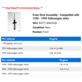 thumbnail image 2 of Front Strut Assembly - Compatible with 1990 - 1999 Volkswagen Jetta 1991 1992 1993 1994 1995 1996 1997 1998, 2 of 2