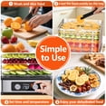 thumbnail image 5 of TNTANTS Food Dehydrator, 8 Trays Electric Dehydrator with Adjustable 48H Timer & 95-176℉ Temperature Control, Dehydrator for Food and Jerky, Fruits, Veggies, Pet Treats, 5 of 11