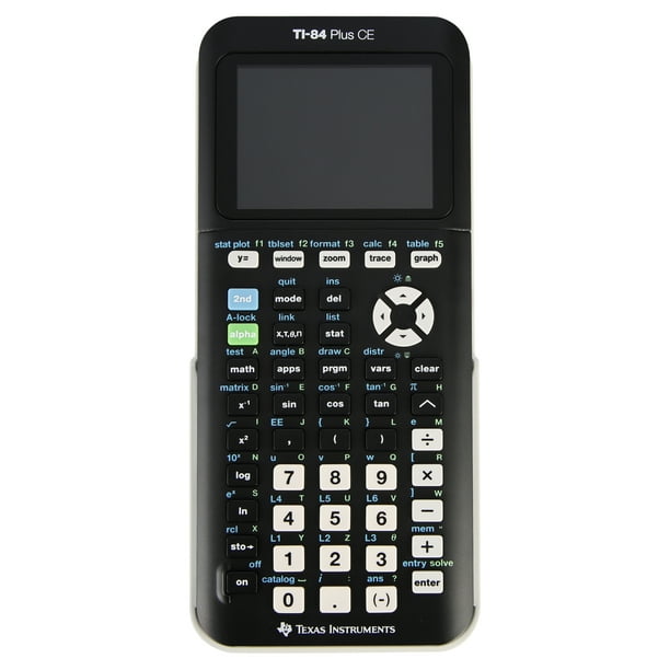 Aislar Cadera ornamento Texas Instruments Ti-84 Plus CE Graphing Calculator, Black, 7.5 inch -  Walmart.com