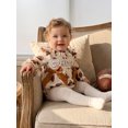 thumbnail image 5 of Cjfdfy Newborn Baby Girl Football Romper Adorable Letter Embroidery Long Sleeve Round Neck Jumpsuit for Party Wear Cute Game Day Football Outfit Letter Embroidery Waffle Knit Bodysuit, 5 of 9