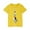Yellow, variant on Nskgu Kids Girls' T-Shirts Short Sleeve Crewneck Tunic Tops Summer Casual Floral Printed Basic Tee Shirts Tops 3-14 Years