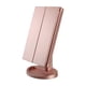 thumbnail image 1 of 21 Led Lighted Makeup Mirror With Touch Screen, 3X/2X/1X Magnification, Foldable Design, Rose Gold Tabletop Mount Makeup Mirror Vanity Mirror With Lig, 1 of 5