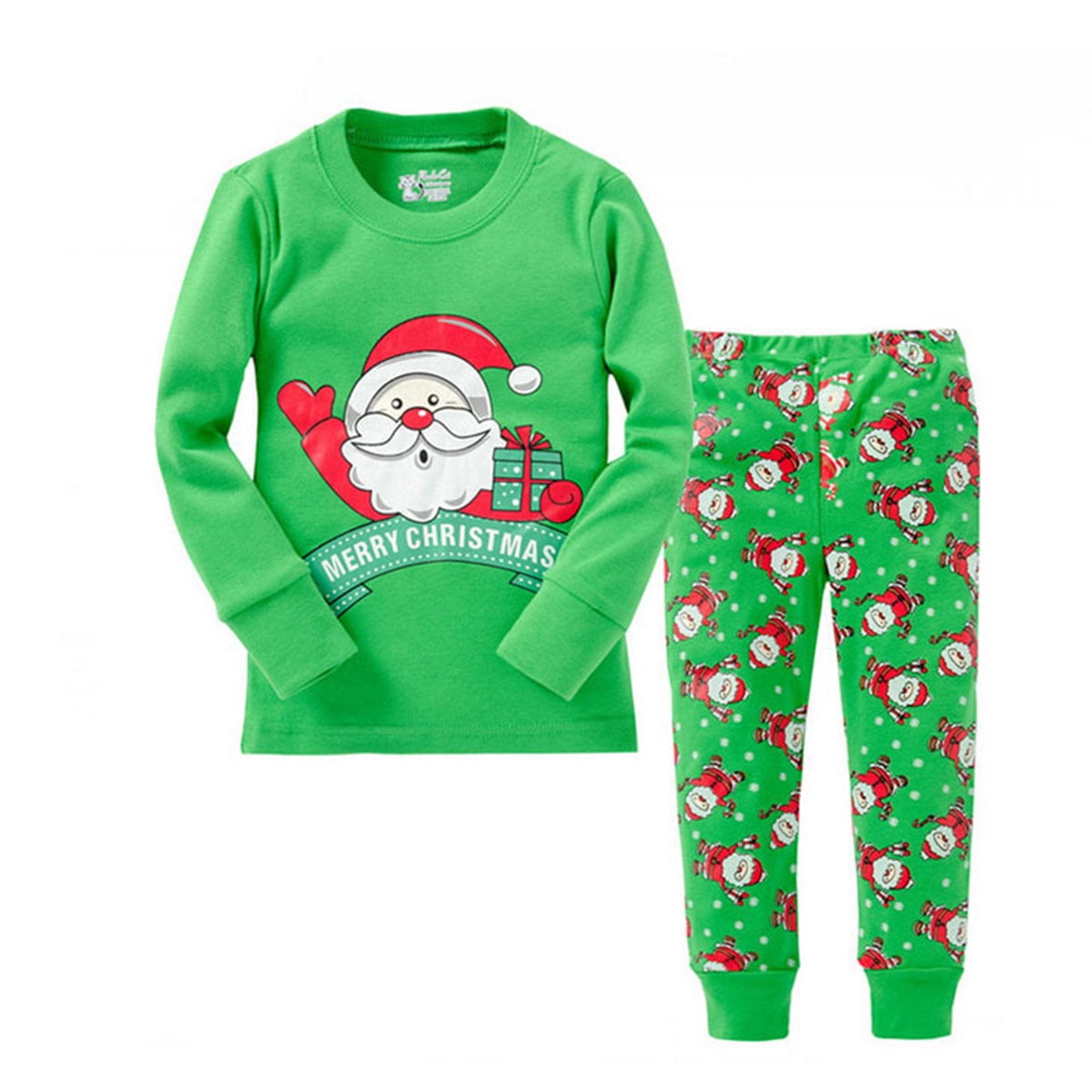 HAWEE Boys Girls Pajamas Children Christmas Pjs Set Cotton Toddler Kids