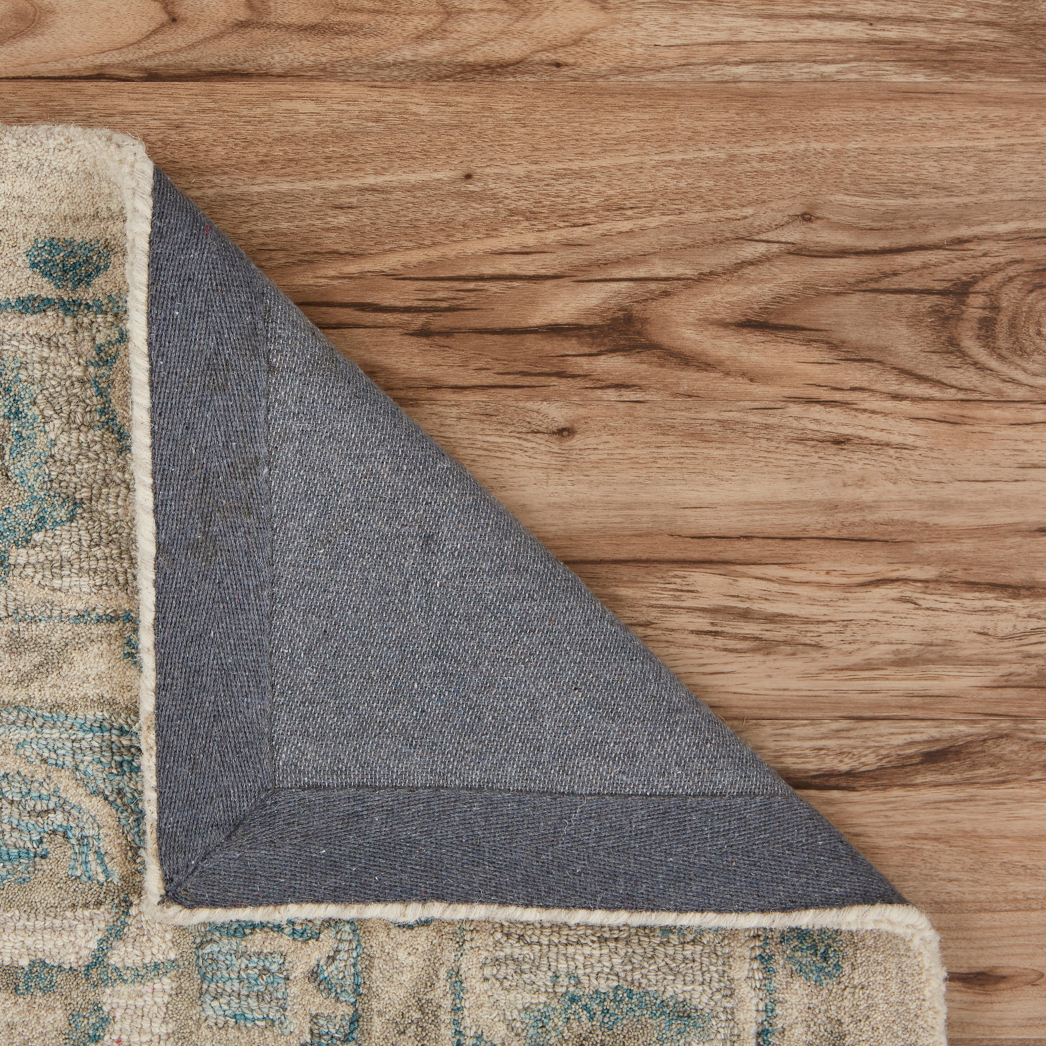 Ox Bay Epoch 7'9" x 9'9" Blue/Ivory Medallion Hand-Tufted Wool Blend Indoor Area Rug