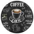 thumbnail image 2 of Coffee Pattern Round Area Rugs for Bedroom Living Room, 5FT Soft Comfy Indoor Circle Carpets, Carpet Home Decor Floor Mat, 2 of 6