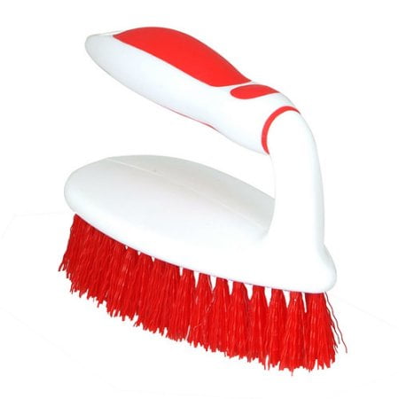 Superio Scrubbing Brush with Grip Handle (Red)