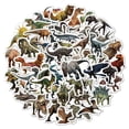 thumbnail image 2 of Pegatinas de dibujos animados de Anime para niños, calcomanías impermeables divertidas de dinosaurios y animales para montar en monopatín, coche y portátil, 10/50 piezas, 2 of 4