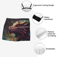 thumbnail image 3 of Pofeuu Rainbow Scales Fantasy Dragon Print Men’s Boxer Briefs, Moisture-Wicking Underwear, Regular,Trunk-X-Large, 3 of 5