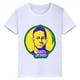 thumbnail image 3 of Camiseta de algodón blanca informal de verano con estampado de avatar de Neymar para niños y niñas, camiseta deportiva de manga corta, 3 of 5