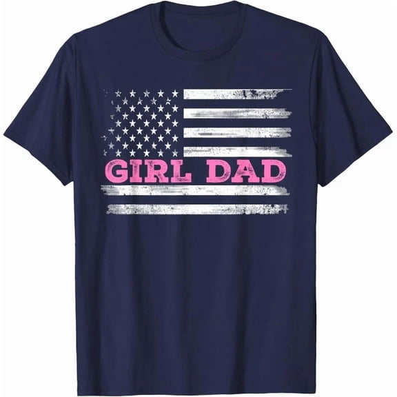 Girl Dad Father'S Day Dad Daughter, Dad Of Girls Outnumbered T-Shirt Unisex S-5XL Hot Trending Shirt, Vintage Birthday Gift