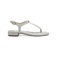 thumbnail image 2 of Charter Club Womens Carinna Metallic Quilted T-Strap Sandals, 2 of 3