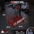 thumbnail image 2 of AECOJOY Plate-Loaded Shoulder Press Machine, Adjustable Seat with Lateral Raise for Home Gym, 990 LB Capacity, 2 of 8