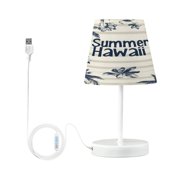 BZSMCE Table Lamp Creative Tropical Vibes Pattern Simple Pattern Night Light