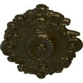 thumbnail image 3 of 30 1/2"W x 20"H x 1 1/2"P Strasbourg Ceiling Medallion, Hand-Painted Green Gold, 3 of 4