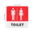 thumbnail image 2 of SEWCHICS Toilet WC Sign Restroom Sign Acrylic Men and Women 1Pcs, 2 of 8