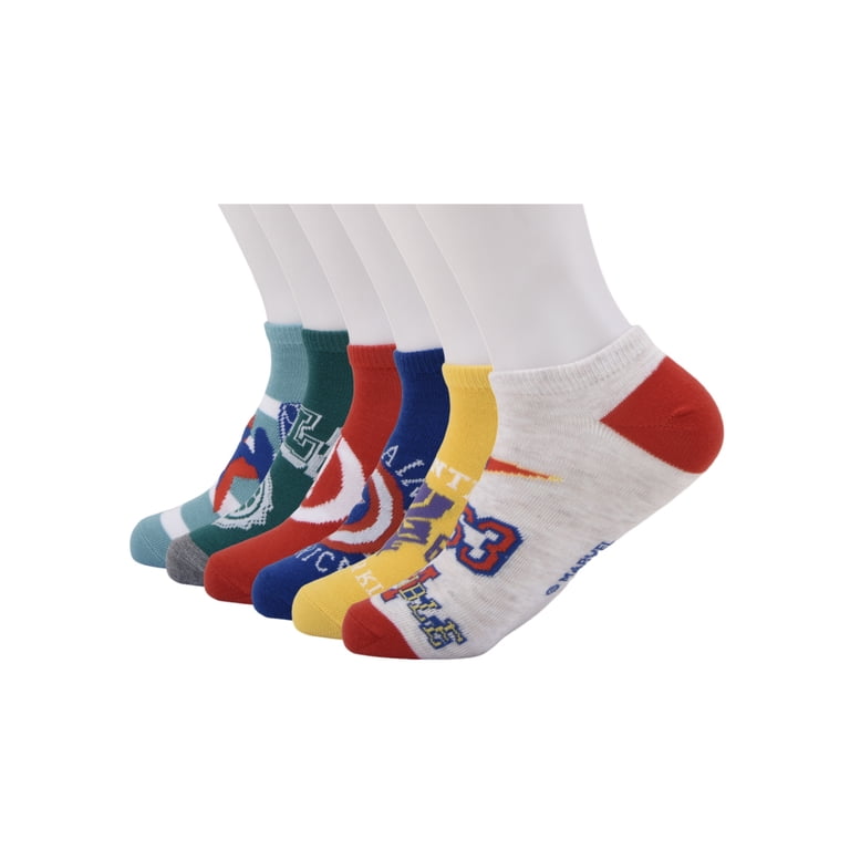 Avengers Boys No Show Socks, 6-Pack photo 3