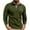 Army Green, variant on CharmCyan Men's Long Sleeve Polo Shirt with Plaid Collar and Chest Pocket Casual Slim Fit Pullover for Everyday Wear Black XL