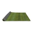 thumbnail image 2 of Ahgly Company Indoor Round Abstract Turquoise Blue Modern Area Rugs, 8' Round, 2 of 4