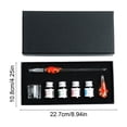 thumbnail image 3 of Btomtd Flower Glass Pen Set Include Multiple 20ml Ink Bottles Pen Rack Brush Washing Cup With Crystal Glass Ideal Gift For Birthday Festival, 3 of 7