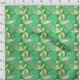 thumbnail image 4 of oneOone Tissu Polyester Lycra Vert à Carreaux Patchwork Matériel de Robe Tissu Imprimé Tissu au Mètre 56 Pouces de Large, 4 of 5