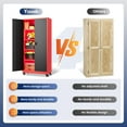 thumbnail image 6 of Metal Garage Storage Cabinet with Locking Doors and Adjustable Shelves,- 75" Rolling Steel Tool Cabinet for Home Office,Garage,Warehouse, 6 of 16