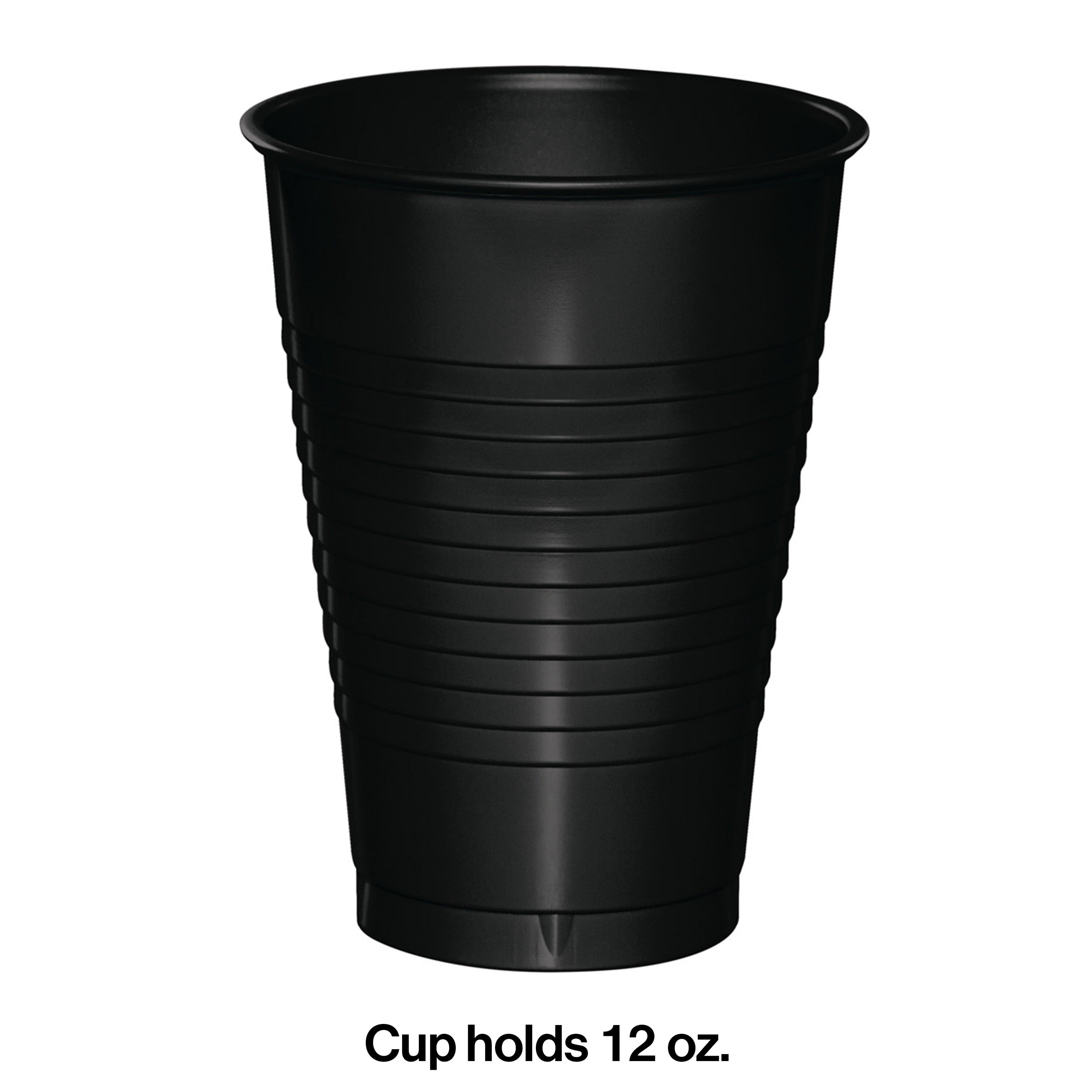 Black 12 oz Plastic Cups for 20 Guests - Walmart.com