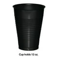 thumbnail image 2 of Black 12 oz Plastic Cups for 20 Guests, 2 of 2