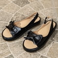 thumbnail image 6 of Qingpeng Womens Comfy Slingback Loafers Cushioned Footbed Bow Decor Versatile Open Side Shoes for Outings and Work, 6 of 9