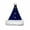 Blue, variant on Plush Bell Christmas Hat, Soft Comfortable Santa Hat for Adults, Festive Headwear Decoration for Christmas Family Parties, Adds Cheerful Vibe to Holiday Celebrations, Gray, 1pcs