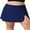 Black, variant on Sociala Plus Size Swim Skirt with Shorts for Womens High Waisted Side Split Swim Shorts with Pockets