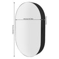 thumbnail image 2 of Fichiouy Bathroom Mirror Cabinet Oval Wall Mounted Cabinet Storage Cabinet with Mirror for Bathroom 19.76" x 30.82", 2 of 12
