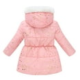 thumbnail image 3 of WOYY Big Girls Winter Coat Windproof Zipper Warm Hooded Jacket, Sizes 8-9, 3 of 7
