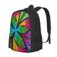 thumbnail image 1 of Balery Multicolored Beautiful Flower Mochila para hombre y mujer - Tela Oxford 600D resistente - Gran capacidad, resistente al agua, ideal para la escuela, viajes y senderismo, 1 of 6