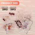 thumbnail image 2 of 50 Zippered Plastic Jewelry Bags,25 Small (2.5"x3") and 25 Large (3.5"x5"),Thicker PVC Anti-Tarnish Jewelry Bags Clear Plastic for Gold, Silver, Collectibles,Jewelry Packaging for Business, Travel, O, 2 of 8