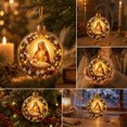 thumbnail image 3 of Christmas Lighted Decorative Ball, LED Glowing Ornament for Tree Window Ceiling Porch, Battery Powered Festive Light Ball for Holiday Party Home Ambiance Enhancement,Z022, 3 of 7