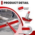 thumbnail image 2 of LINJI  1.5M Concrete Finishing Trowel - 47.2''x11.8'' Cow Float with Adjustable Tilt Bracket for Smooth Cement Surfaces, 2 of 8