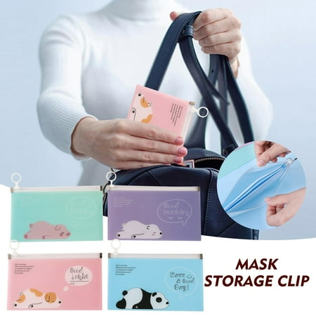 

Plastic Face Cover Storage Bag Reusable Face Cover Organizer Bag