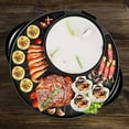 thumbnail image 6 of XKHAZA Electric Hot Pot and Grill Combo, 2-in-1 Portable Countertop Cooker with Temperature Control Perfect for Korean BBQ, Shabu Shabu and Soup with Free Strainer, Chopsticks and Tong, 6 of 6