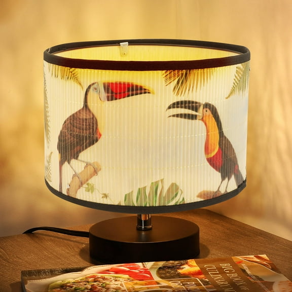 LEORX Lamp Shades Tropical Lamp Shade Khaki Iron 1Pack for Homeowners