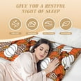 thumbnail image 4 of Disketp Various Pumpkins Print Body Pillow Cover - Super Soft 20x54 Body Pillow Case,Long Side Hidden Zipper, 4 of 8