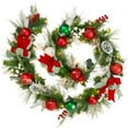 thumbnail image 1 of Shininglove Pre-lit Christmas Garland, 9ft Battery Operated Christmas Garland with 40 LED Lights, 1 of 7