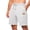 White, variant on Luvrsol Gym Shorts Men Breathable Solid Casual Draw Rope Waist Beach Pockets Short, Size S-2XL