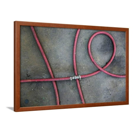 Air Hose in Land Rover Garage, Zambia Framed Print Wall Art By Paul