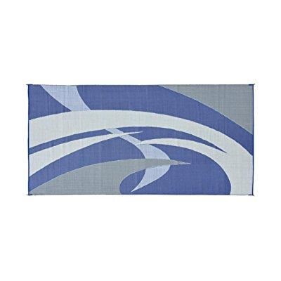 Reversible Mats 159183 Blue Grey 9 X18 Rv Patio Mat Walmart Com