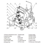 Edge Locking Machine 3/4 Thread Overlock Machine 4-thread Twin-needle Sewing Equipment