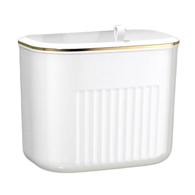 CSChome Panier à Linge Sale Panier à Linge Mural Imperméable Transparent Garde Propre avec Couvercle Rangement pour Linge