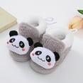 thumbnail image 2 of UngA Newborn Shoes Baby Boots Boys Girls Infant Slippers Cozy Fleece Boots First Walking Shoes Warm Socks Newborn Crib Shoes Grey,4.5, 2 of 2